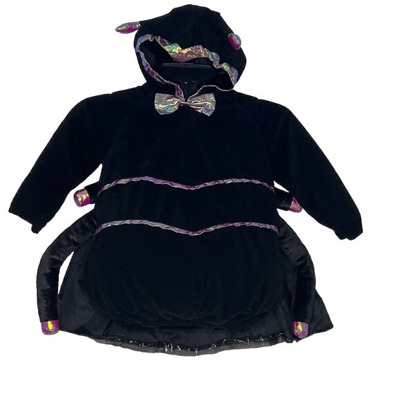 MiniWear Toddler Spider Costume  Sz 36 Months Hooded Black Unisex Halloween - Picture 1 of 8